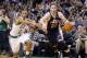 Nov 6, 2013; Boston, MA, USA; Utah Jazz small forward Gordon Hayward (20) drives the ball against Boston Celtics point guard Avery Bradley (0) in the second half at TD Garden. The Celtics defeated the Jazz 97-87. Mandatory Credit: David Butler II-USA TODA