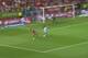 Torres heads wide of goal.