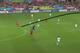 Fabregas plays a perfect pass to Pedro.