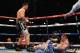 LONDON, ENGLAND - MAY 31: Carl Froch (L) of England floors George Groves of England to win their IBF and WBA World Super Middleweight title fight at Wembley Stadium on May 31, 2014 in London, England. (Photo by Scott Heavey/Getty Images)
