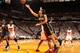 MIAMI, FL - May 26: Luis Scola #4 of the Indiana Pacers shoots against the Miami Heat in Game Four of the Eastern Conference Finals during the 2014 NBA Playoffs at the American Airlines Arena in Miami, Florida on May 26, 2014. NOTE TO USER: User expressly