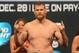 Dec 27, 2013; Las Vegas, NV, USA; Josh Barnett weighs-in for his UFC Heavyweight Bout on December 28 at the MGM Grand Garden Arena. Mandatory Credit: Jayne Kamin-Oncea-USA TODAY Sports