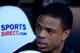 NEWCASTLE UPON TYNE, ENGLAND - APRIL 19: Loic Remy of Newcastle United looks on from the bench during the Barclays Premier League match between Newcastle United and Swansea City at St James' Park on April 19, 2014 in Newcastle upon Tyne, England. (Photo