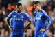 LONDON, ENGLAND - APRIL 30: Samuel Eto'o and Fernando Torres of Chelsea look dejected after the goal by Diego Costa of Club Atletico de Madrid during the UEFA Champions League semi-final second leg match between Chelsea and Club Atletico de Madrid at Stam