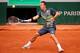 PARIS, FRANCE - JUNE 01: Philipp Kohlschreiber of Germany returns a shot during his men's singles match against Andy Murray of Great Britain on day eight of the French Open at Roland Garros on June 1, 2014 in Paris, France. (Photo by Clive Brunskill/Get