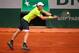 PARIS, FRANCE - JUNE 01: Andy Murray of Great Britain returns a shot during his men's singles match against Philipp Kohlschreiber of Germany on day eight of the French Open at Roland Garros on June 1, 2014 in Paris, France. (Photo by Clive Brunskill/Get