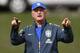 TERESOPOLIS, BRAZIL - MAY 29: Head coach Luiz Felipe Scolari in action during a training session of the Brazilian national football team at the squad's Granja Comary training complex, in Teresopolis, 90 km from downtown Rio de Janeiro on May 29, 2014 in T