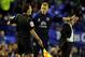 LIVERPOOL, ENGLAND - AUGUST 24: Everton manager David Moyes appeals to the assistant referee during the Carling Cup second round match between Everton and Sheffield United at Goodison Park on August 24, 2011 in Liverpool, England. (Photo by Chris Brunsk