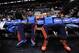 SAN ANTONIO, TX - MAY 29: Kevin Durant #35 and Russell Westbrook #0 of the Oklahoma City Thunder before the game against the San Antonio Spurs in Game Five of the Western Conference Finals during the 2014 NBA Playoffs on May 29, 2014 at the AT&T Center i