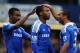 LONDON, ENGLAND - APRIL 29: Daniel Sturridge of Chelsea (C) is congratulated by Ashley Cole (R) and Salomon Kalou as he scores their first goal during the Barclays Premier League match between Chelsea and Queens Park Rangers at Stamford Bridge on April 2