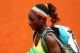 PARIS, FRANCE - JUNE 02: Sloane Stephens of the United States leaves the court following her defeat in her women's singles match against Simona Halep of Romania on day nine of the French Open at Roland Garros on June 2, 2014 in Paris, France. (Photo by