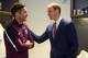 LONDON, ENGLAND - MAY 30: In this handout image provided by The FA, President of the Football Association Prince William, Duke of Cambridge speaks to England player Frank Lampard in the team changing room after the International Friendly match between Eng