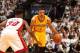 MIAMI, FL - MAY 30: George Hill #3 of the Indiana Pacers controls the ball against the Miami Heat in Game Six of the Eastern Conference Finals during the 2014 NBA Playoffs on May 30, 2014 in Miami, Fl. NOTE TO USER: User expressly acknowledges and agrees