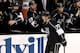 LOS ANGELES, CA - MAY 24: Tyler Toffoli #73 of the Los Angeles Kings celebrates with teammates after scoring a second period goal against the Chicago Blackhawks in Game Three of the Western Conference Final during the 2014 Stanley Cup Playoffs at Staples