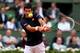PARIS, FRANCE - JUNE 03: Novak Djokovic of Serbia returns a shot during his men's singles match against Milos Raonic of Canada on day ten of the French Open at Roland Garros on June 3, 2014 in Paris, France. (Photo by Clive Brunskill/Getty Images)