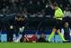 NAPLES, ITALY - MARCH 09: Kevin Strootman of Roma lies injured on the pitch during the Serie A match between SSC Napoli and AS Roma at Stadio San Paolo on March 9, 2014 in Naples, Italy. (Photo by Giuseppe Bellini/Getty Images)