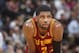 OAKLAND, CA - MARCH 14: Kyrie Irving #2 of the Cleveland Cavaliers in a game against the Golden State Warriors on March 14, 2014 at Oracle Arena in Oakland, California. NOTE TO USER: User expressly acknowledges and agrees that, by downloading and or using