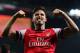 LONDON, ENGLAND - APRIL 28: Olivier Giroud of Arsenal celebrates as he scores their third goal during the Barclays Premier League match between Arsenal and Newcastle United at Emirates Stadium on April 28, 2014 in London, England. (Photo by Jamie McDona