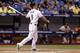 ST. PETERSBURG, FL - MAY 7: Wil Myers #9 of the Tampa Bay Rays doubles during the ninth inning of a game against the Baltimore Orioles on May 7, 2014 at Tropicana Field in St. Petersburg, Florida. (Photo by Brian Blanco/Getty Images)