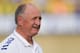 GOIANIA, BRAZIL - JUNE 03: Brazil head coach Luiz Felipe Scolari looks on during the anthems ahead of the International Friendly Match between Brazil and Panama at Serra Dourada Stadium on June 03, 2014 in Goiania, Brazil. (Photo by Buda Mendes/Getty Ima