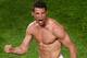 LISBON, PORTUGAL - MAY 24: Cristiano Ronaldo of Real Madrid celebrates as he scores their fourth goal during the UEFA Champions League Final between Real Madrid and Atletico de Madrid at Estadio da Luz on May 24, 2014 in Lisbon, Portugal. (Photo by Lar