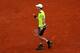PARIS, FRANCE - JUNE 04: Andy Murray of Great Britain celebrates a point during his men's singles quarter-final match against Gael Monfils of France on day eleven of the French Open at Roland Garros on June 4, 2014 in Paris, France. (Photo by Matthew St