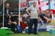 MIAMI GARDENS, FL - JUNE 04: England manager Roy Hodgson (R) and England assistant manager Ray Lewington look on from the dugout during the International friendly match between England and Ecuador at Sun Life Stadium on June 4, 2014 in Miami Gardens, Flo