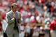 TUSCALOOSA, AL - APRIL 19: Head coach Nick Saban of the Alabama Crimson Tide watches action during the Alabama A-Day spring game at Bryant-Denny Stadium on April 19, 2014 in Tuscaloosa, Alabama. (Photo by Stacy Revere/Getty Images)
