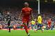 LIVERPOOL, ENGLAND - FEBRUARY 08: Raheem Sterling of Liverpool celebrates scoring the fifth goal during the Barclays Premier League match between Liverpool and Arsenal at Anfield on February 8, 2014 in Liverpool, England. (Photo by Michael Regan/Getty I
