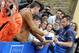 FLORENCE, ITALY - MAY 28: Antonio Cassano of Italy sign autographs for fan after a training session at Coverciano on May 28, 2014 in Florence, Italy. (Photo by Claudio Villa/Getty Images)