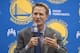 May 20, 2014; Oakland, CA, USA; Steve Kerr addresses the media in a press conference after being introduced as the new head coach for the Golden State Warriors at the Warriors Practice Facility. Mandatory Credit: Kyle Terada-USA TODAY Sports