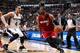 SAN ANTONIO, TX - JUNE 5: Dwyane Wade #3 of the Miami Heat drives against Danny Green #4 of the San Antonio Spurs in Game One of the 2014 NBA Finals at AT&T Center on June 5, 2014 in San Antonio, Texas. NOTE TO USER: User expressly acknowledges and agrees
