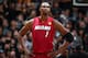 SAN ANTONIO, TX - JUNE 5: Chris Bosh #1 of the Miami Heat isolated in Game One of the 2014 NBA Finals at AT&T Center on June 5, 2014 in San Antonio, Texas. NOTE TO USER: User expressly acknowledges and agrees that, by downloading and/or using this photogr