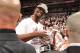 MIAMI, FL - MAY 30: Chris Bosh #1 of the Miami Heat celebrates after Game Six of the Eastern Conference Finals against the Indiana Pacers during the 2014 NBA Playoffs on May 30, 2014 in Miami, Fl. NOTE TO USER: User expressly acknowledges and agrees that,
