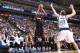 DALLAS, TX - FEBRUARY 18: Chris Bosh #1 of the Miami Heat shoots against Dirk Nowitzki #41 of the Dallas Mavericks during a game at American Airlines Center on February 18, 2014 in Dallas, Texas. NOTE TO USER: User expressly acknowledges and agrees that,