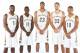 METAIRIE, LA - SEPTEMBER 30: Tyreke Evans #1 Jrue Holiday #11, Anthony Davis #23, Ryan Anderson #33 and Eric Gordon #10 of The New Orleans Pelicans pose for photos during NBA Media Day on September 30, 2013 at the New Orleans Pelicans practice facility in
