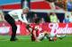LONDON, ENGLAND - MAY 17: Arsene Wenger manager of Arsenal grabs Olivier Giroud of Arsenal during the FA Cup with Budweiser Final match between Arsenal and Hull City at Wembley Stadium on May 17, 2014 in London, England. (Photo by Clive Mason/Getty Ima
