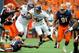 Sep 1, 2012; Syracuse, NY, USA; Northwestern Wildcats running back Venric Mark (5) runs with the ball during the first quarter against the Syracuse Orange at the Carrier Dome. Mandatory Credit: Rich Barnes-USA TODAY Sports