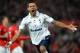 MANCHESTER, ENGLAND - SEPTEMBER 29: Clint Dempsey of Tottenham Hotspur scores his side's third goal during the Barclays Premier League match between Manchester United and Tottenham Hotspur at Old Trafford on September 29, 2012 in Manchester, England. (P