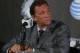MINNEAPOLIS, MN - AUGUST 16: Phil 'Flip' Saunders, President of Basketball Operations of the Minnesota Timberwolves listens to a question at the press conference announcing Nikola Pekovic's contract re-signing on August 16, 2013 at Target Center in Minn
