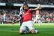 LONDON, ENGLAND - MAY 04: Olivier Giroud of Arsenal after scoring during the Barclays Premier League match between Arsenal and West Bromwich Albion at the Emirates Stadium on May 4, 2014 in London, England. (Photo by Shaun Botterill/Getty Images)