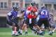BALTIMORE, MD - MAY 17: Quarterback Keith Wenning #10 of the Baltimore Ravens participates in the Baltimore Ravens Rookie Minicamp on May 17, 2014 in Baltimore, Maryland. (Photo by Larry French/Getty Images)