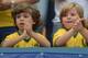 GOIANIA, BRAZIL - JUNE 03: Fans of Brazil watch players enter to the field before the International Friendly Match between Brazil and Panama at Serra Dourada Stadium on June 03, 2014 in Goiania, Brazil. (Photo by Buda Mendes/Getty Images)