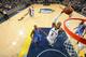 MEMPHIS, TN - MAY 1: James Johnson #3 of the Memphis Grizzlies dunks against the Oklahoma City Thunder in Game Six of the Western Conference Quarterfinals during the 2014 NBA Playoffs on May 1, 2014 at FedExForum in Memphis, Tennessee. NOTE TO USER: User