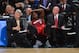 SAN ANTONIO, TX - JUNE 5: LeBron James #6 of the Miami Heat rests on the bench in the game against the San Antonio Spurs in Game One of the 2014 NBA Finals on June 5, 2014 at AT&T Center in San Antonio, Texas. NOTE TO USER: User expressly acknowledges and