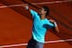 PARIS, FRANCE - JUNE 06: Rafael Nadal of Spain celebrates victory in his men's singles match against Andy Murray of Great Britain on day thirteen of the French Open at Roland Garros on June 6, 2014 in Paris, France. (Photo by Dan Istitene/Getty Images)
