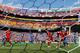 LANDOVER, MD - JUNE 07: David Villa (C) of Spain scores the opening goal of Spain during an international friendly match between El Salvador and Spain at FedExField on June 7, 2014 in Landover, Maryland. (Photo by David Ramos/Getty Images)