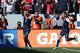 LOS ANGELES, CA - FEBRUARY 01: Chris Wondolowski #9 and Brad Davis #11 of the USA celebrate Wondolowski's goal in the fourth minute of the first half during their international friendly match against the Korea Republic at StubHub Center on February 1, 20