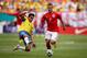 MIAMI GARDENS, FL - JUNE 04: Jack Wilshere of England evades the tackle during the International friendly match between England and Ecuador at Sun Life Stadium on June 4, 2014 in Miami Gardens, Florida. (Photo by Richard Heathcote/Getty Images)