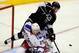 LOS ANGELES, CA - JUNE 07: Dwight King #74 of the Los Angeles Kings scores a goal past goaltender Henrik Lundqvist #30 of the New York Rangers in the third period during Game Two of the 2014 NHL Stanley Cup Final at the Staples Center on June 7, 2014 in